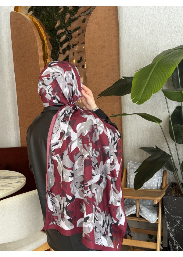  Ceylin Desenli Bambu Şal -4
