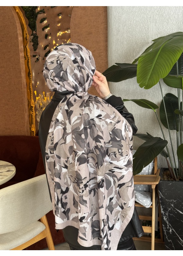  Ceylin Desenli Bambu Şal -4