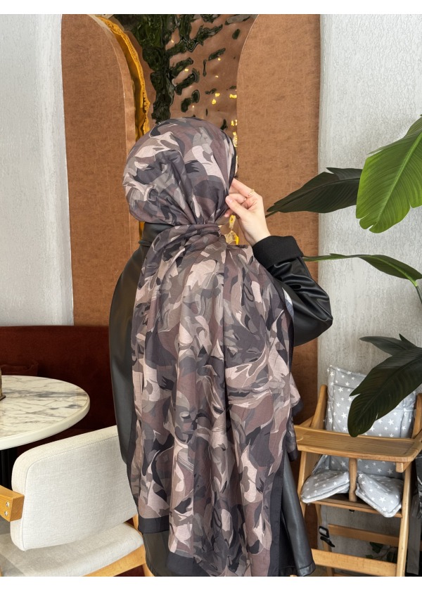  Ceylin Desenli Bambu Şal -4