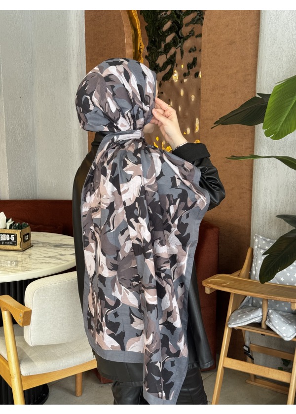  Ceylin Desenli Bambu Şal -4