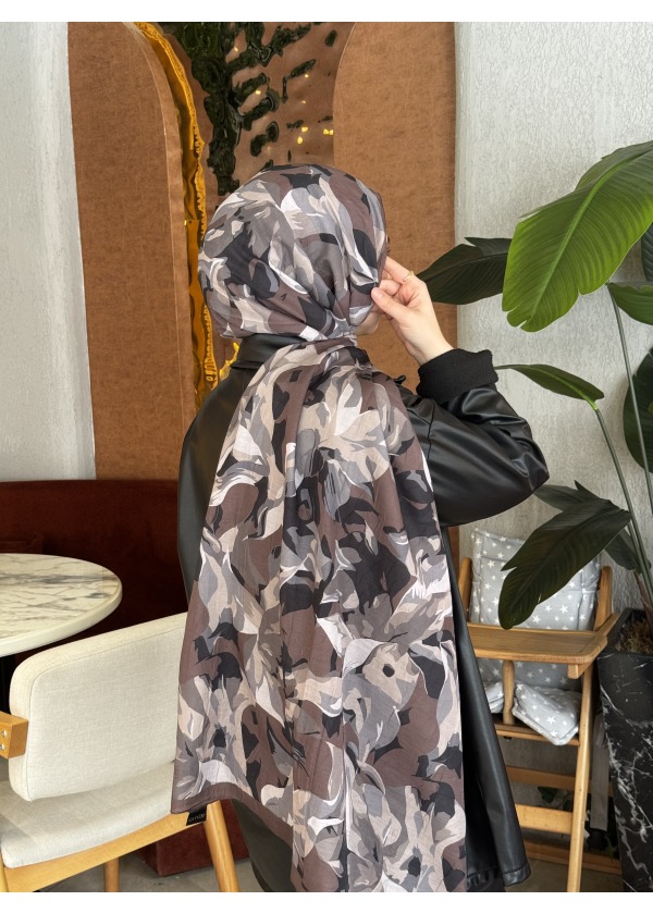 Ceylin Desenli Bambu Şal -4