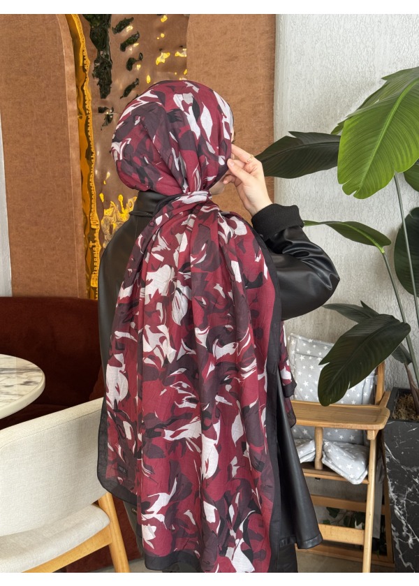  Ceylin Desenli Bambu Şal -4