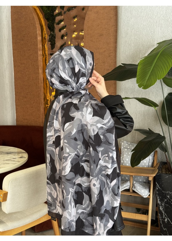  Ceylin Desenli Bambu Şal -4