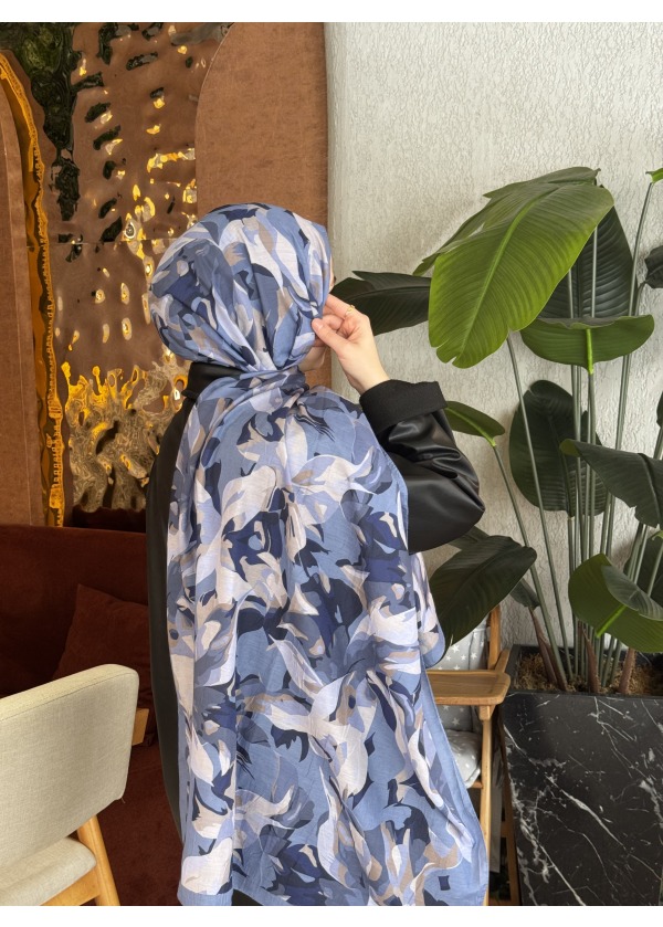  Ceylin Desenli Bambu Şal -4