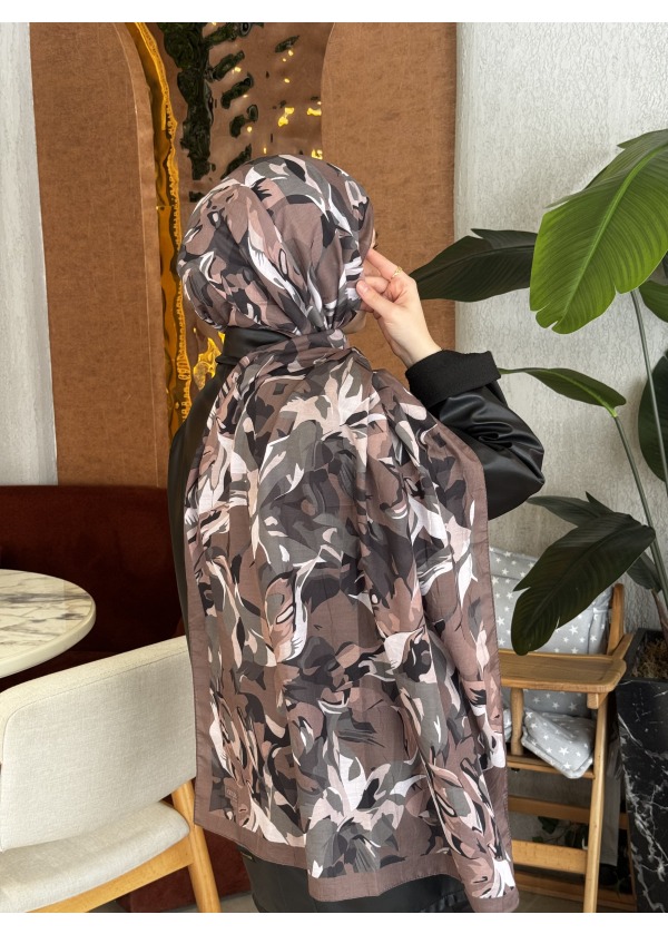  Ceylin Desenli Bambu Şal -4