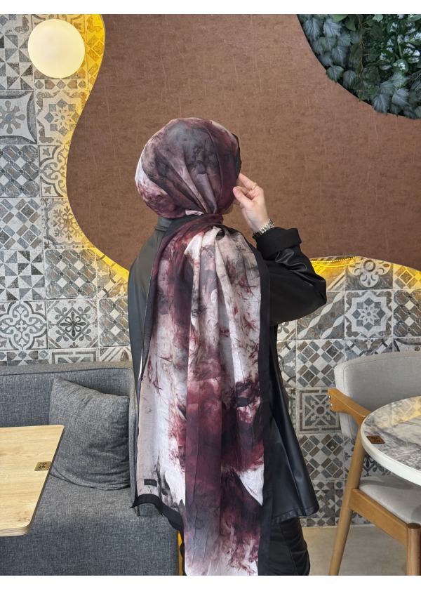  Ceylin Desenli Bambu Şal -3