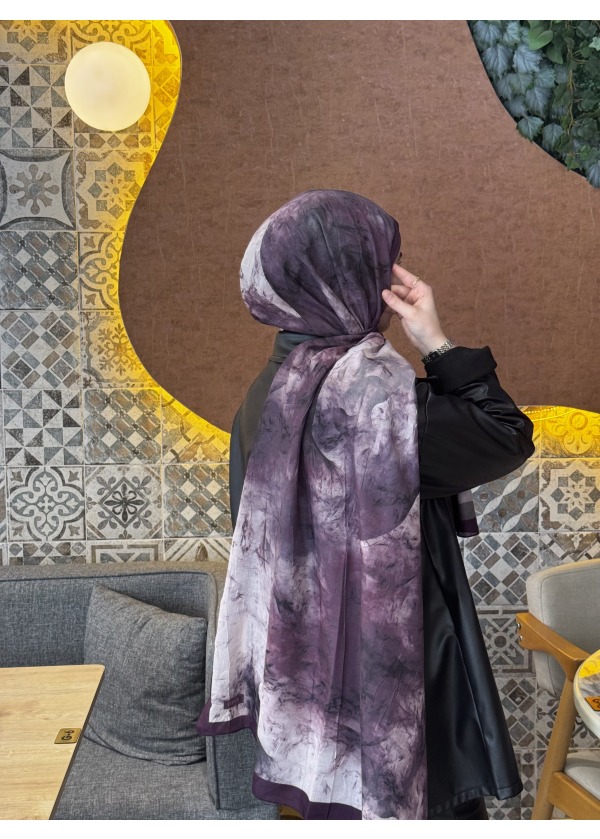  Ceylin Desenli Bambu Şal -3