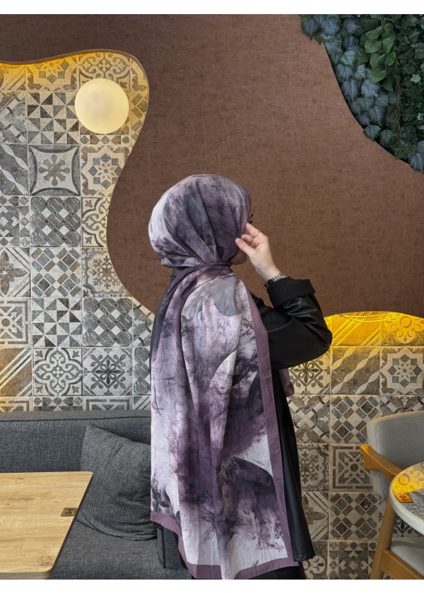  Ceylin Desenli Bambu Şal -3