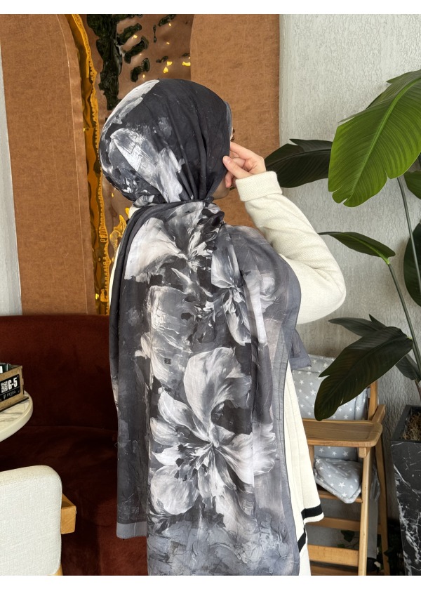  Ceylin Desenli Bambu Şal -2