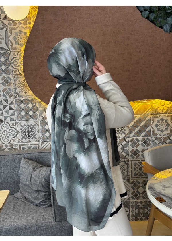 Ceylin Desenli Bambu Şal -1