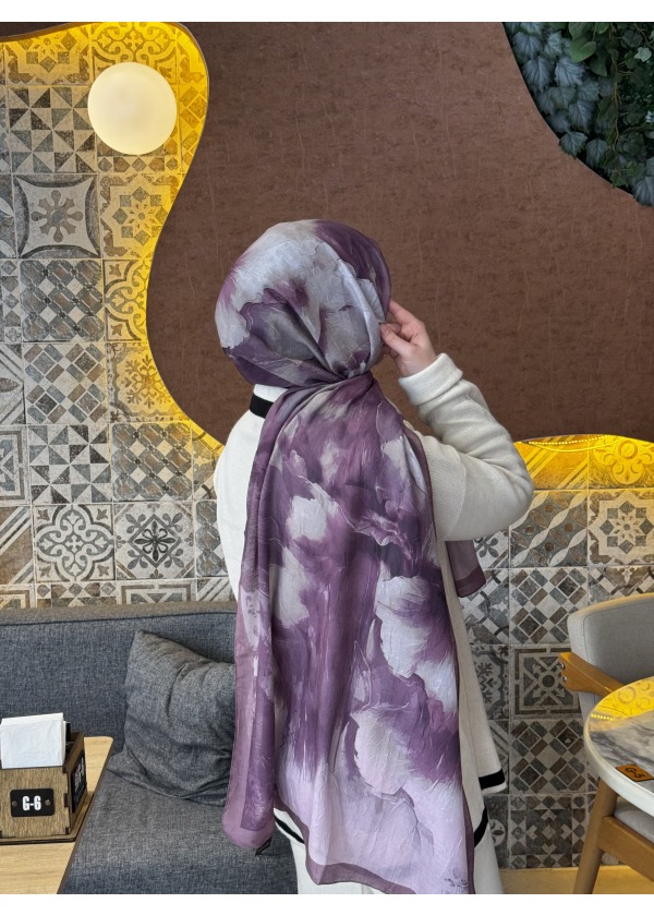Ceylin Desenli Bambu Şal -1