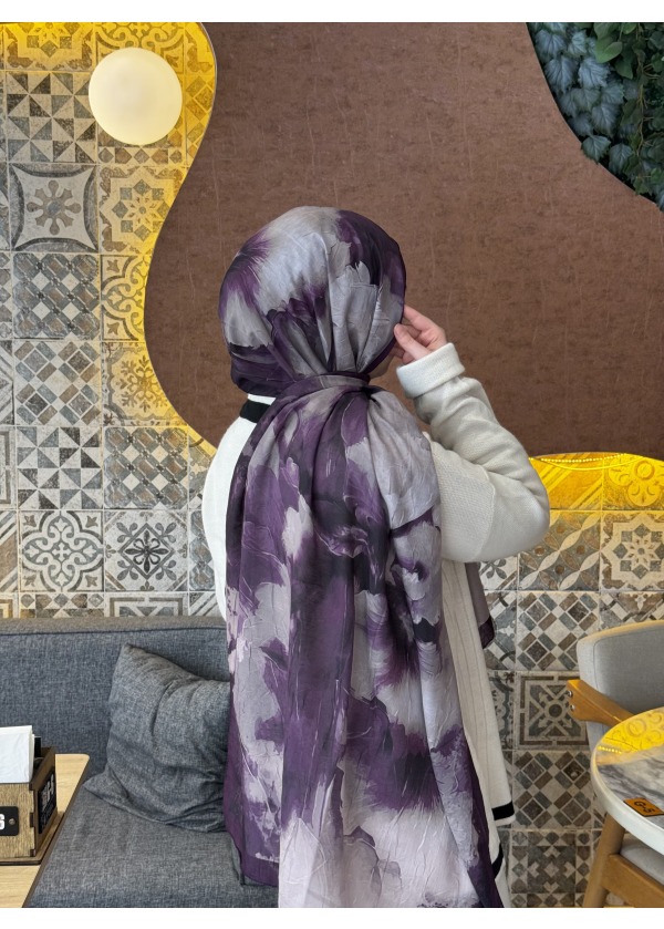 Ceylin Desenli Bambu Şal -1