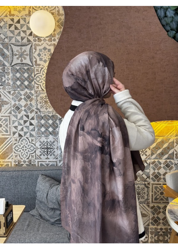  Ceylin Desenli Bambu Şal -1
