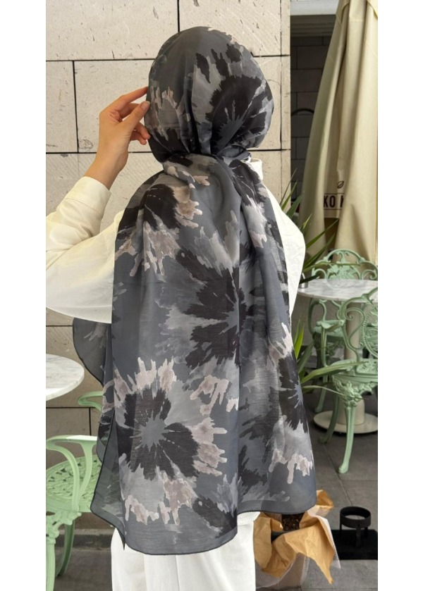 Ceylin Soft Batik Patlama Desenli Pamuklu Şal - C12