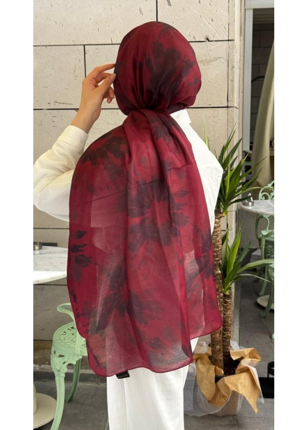 Ceylin Soft Batik Patlama Desenli Pamuklu Şal - C1