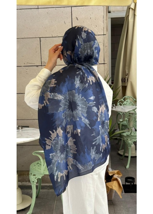 Ceylin Soft Batik Patlama Desenli Pamuklu Şal - C4