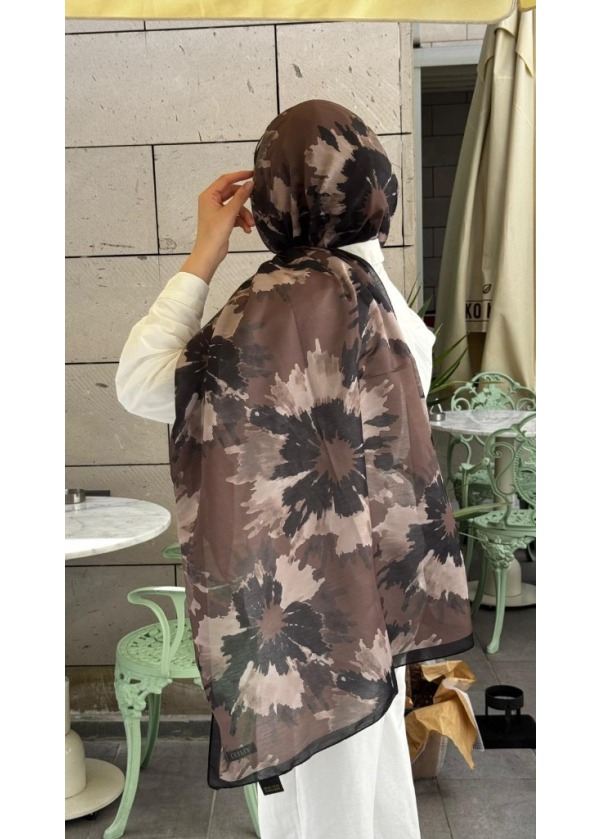 Ceylin Soft Batik Patlama Desenli Pamuklu Şal - C5