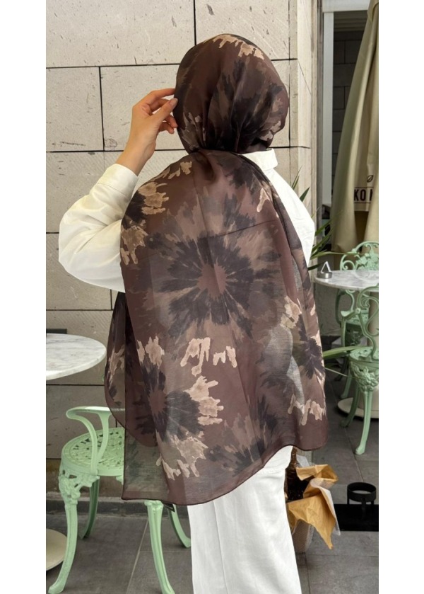 Ceylin Soft Batik Patlama Desenli Pamuklu Şal - C7