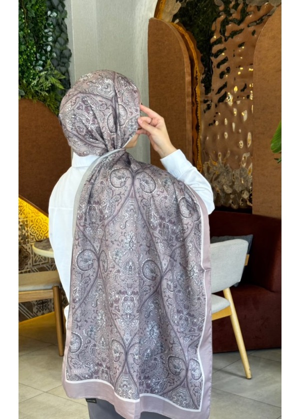 Ceylin Klasik Buta Paisley Desenli Pamuklu Şal - C6