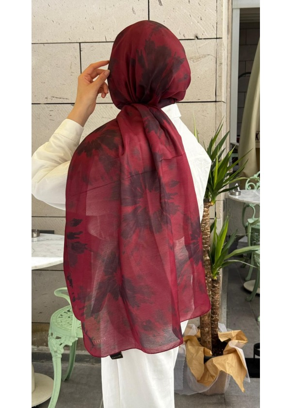 Ceylin Sanatsal Batik Desenli Pamuklu Şal